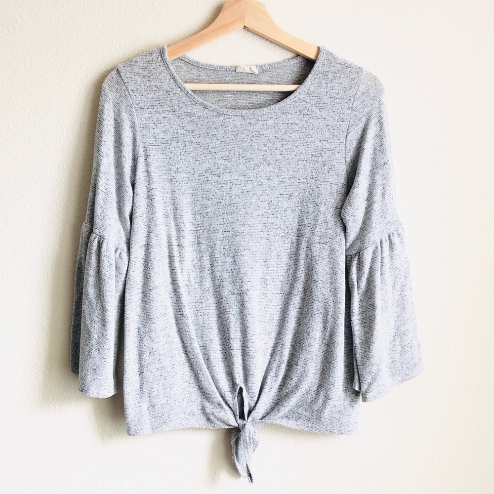 Caution to the wind grey soft top - MEDIUM